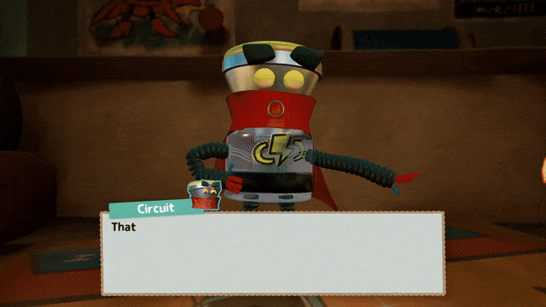 Many different scenes of characters in the game talking to the player.